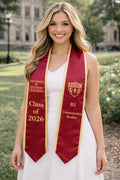 Custom Your Design Text Logo Graduation Stole, Personalized Graduation Print Sash with Name, Class of 2026 Graduation Stole, Graduation Gift