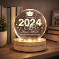 Personalized Graduation Gift, Class of 2026 Crystal Ball Night Light, Graduation Day, Graduation Gift For Senior Congrats On Your Graduation