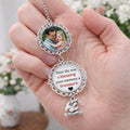 Graduation Walking Beside You Every Step Photo Charm, Personalized Memorial Tassel Charm, In Loving Memory Gift For Her, Graduation Gift